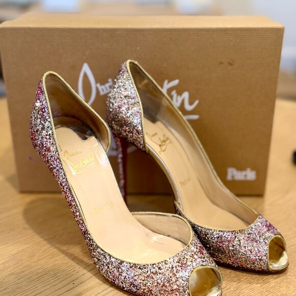 Christian Louboutin Demi You Glitter Pumps – Size 38.5 - Picture 4 of 11